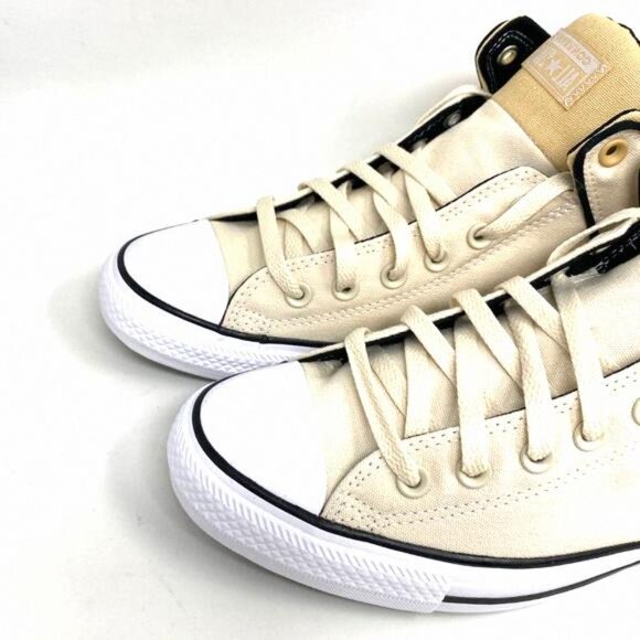 Converse Shoes Womens Ctas High Street MID Natural 170935F Canvas Beige Ivory - Picture 6 of 11